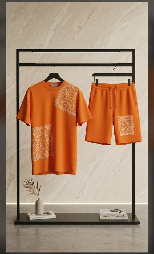 T-shirt manches courtes avec culotte motif carreaux